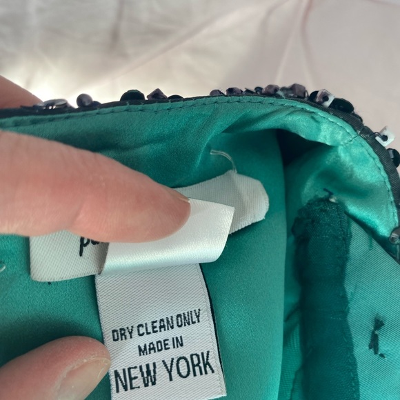 Pamella Roland Couture Blue Embellished Crystal Evening Gown 0-2 - Picture 6 of 13